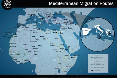 Mediterranean Migration Routes | 10 June 2015