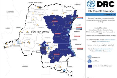 DRC | IOM Project Coverage | October 2017